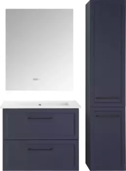 Мебель для ванной ASB-mebel Белмонти 75 см ясень браш софт синий