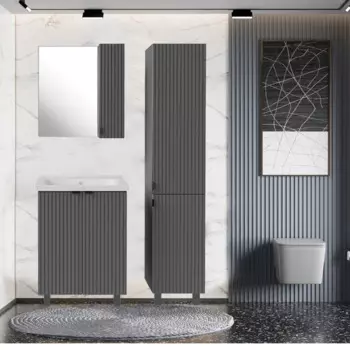 Мебель для ванной ASB-mebel Дора 60 см серый