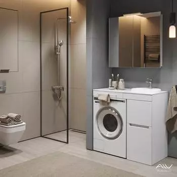 Мебель для ванной комнаты Alavann Cosmetic 90 см белая