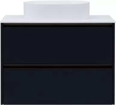 Мебель для ванной комнаты Allen Brau Activity 90 см подвесная, антрацит матовый, олива брашированная