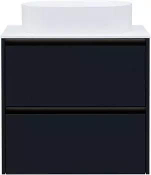 Мебель для ванной комнаты Allen Brau Activity 70 см подвесная, антрацит матовый, олива брашированная