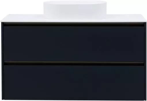 Мебель для ванной комнаты Allen Brau Activity 120 см подвесная, антрацит матовый, олива брашированная