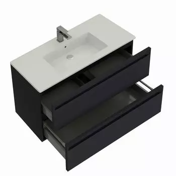 Мебель для ванной комнаты Allen Brau Eclipse 2.0 60 см подвесная, антрацит матовый