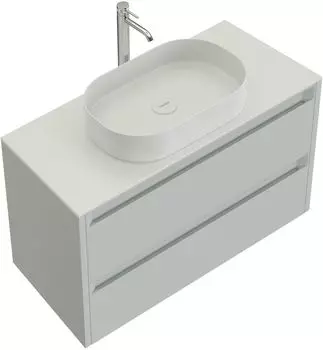 Мебель для ванной комнаты Allen Brau Fantasy 2.0 80 см подвесная, папирус матовый