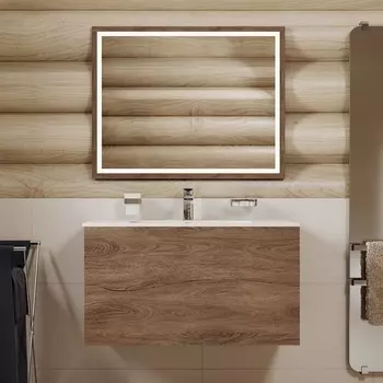 Мебель для ванной комнаты Allen Brau Glority 121 см подвесная, дуб антик