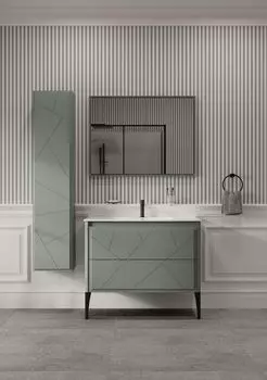 Мебель для ванной комнаты Allen Brau Paris 79 см подвесная, олива матовая