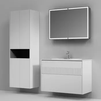 Мебель для ванной комнаты Am.Pm Func 100 см белая матовая