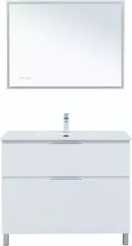 Мебель для ванной комнаты Aquanet Алвита New 101 см 00344135 напольная, белая матовая