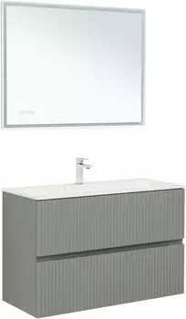 Мебель для ванной комнаты Aquanet Джейн 100 см 00313320 подвесная, мисти грин