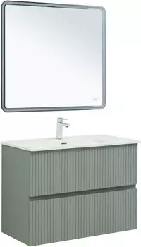 Мебель для ванной комнаты Aquanet Джейн 90 см 00313319 подвесная, мисти грин