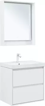 Мебель для ванной комнаты Aquanet Милан 71 см 00336368 подвесная, белая глянцевая