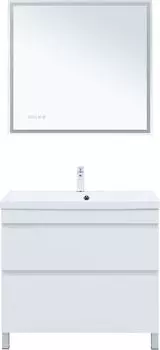 Мебель для ванной комнаты Aquanet Нота NEW 90 см 00344147 напольная, белая глянцевая
