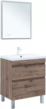 Мебель для ванной комнаты Aquanet Нота NEW 75 см 00344142 напольная, дуб веллингтон табак