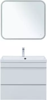Мебель для ванной комнаты Aquanet Нота NEW 75 см 00335418 подвесная, белая глянцевая