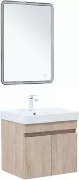 Мебель для ванной комнаты Aquanet Оптима 60 см 00344803 подвесная, дуб светлый