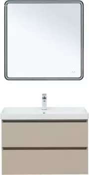 Мебель для ванной комнаты Aquanet Вега 2.0 82 см 00337943 подвесная, бежевая