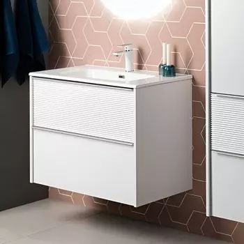 Мебель для ванной комнаты Aquanet Вита 100 см 00330474 подвесная, белая матовая