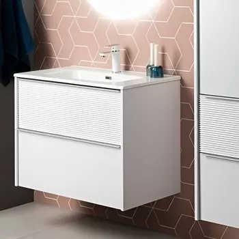 Мебель для ванной комнаты Aquanet Вита 60 см 00330473 подвесная, белая матовая