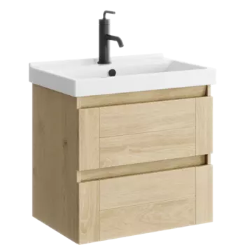 Мебель для ванной комнаты Aqwella Astrid 61 см подвесная, дерево светлое