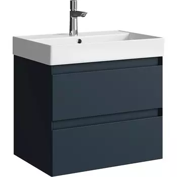 Мебель для ванной комнаты Aqwella Geometria 66 см подвесная, серая