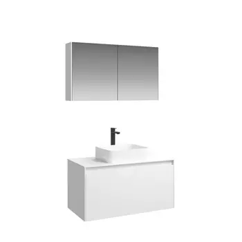 Мебель для ванной комнаты Aqwella Mobi 120 белый глянец подвесная