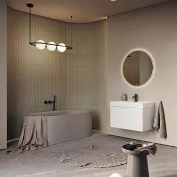 Мебель для ванной комнаты Aqwella Pure 81 см подвесная, белая