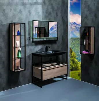 Мебель для ванной комнаты Armadi Art Loft 120 см светлое дерево