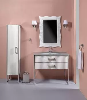 Мебель для ванной комнаты Armadi Art Monaco 100 белый/хром