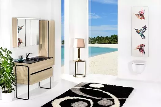 Мебель для ванной комнаты Armadi Art Vallessi 100 дуб светлый матовый