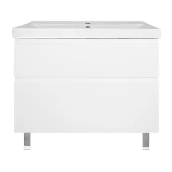 Мебель для ванной комнаты Azario Мила 82 см напольная, белая матовая