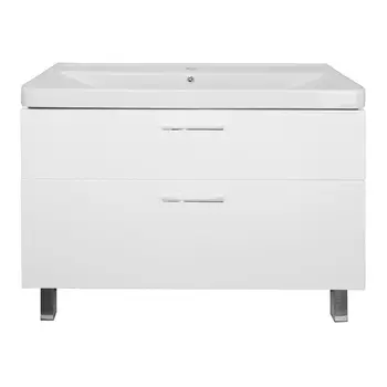 Мебель для ванной комнаты Azario Ника 100 см напольная, белая