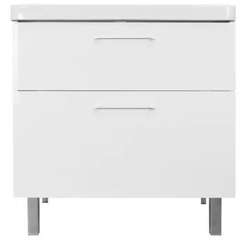 Мебель для ванной комнаты Azario Ника 80 см напольная, белая