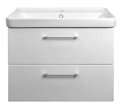 Мебель для ванной комнаты Azario Ника 80 см подвесная, белая матовая