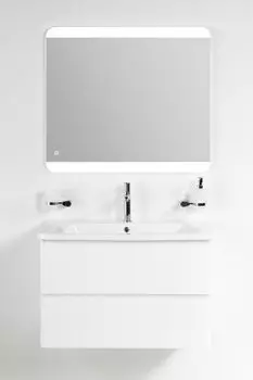 Мебель для ванной комнаты BelBagno Albano-Cer 105 см подвесная, 2 ящика, белая