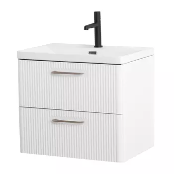 Мебель для ванной комнаты BelBagno Due 60 см Bianco Lucido