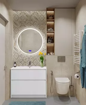 Мебель для ванной комнаты BelBagno Kraft 101 см напольная, белая