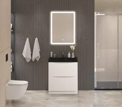 Мебель для ванной комнаты BelBagno Marino 60 см, подвесная, Bianco Lucido