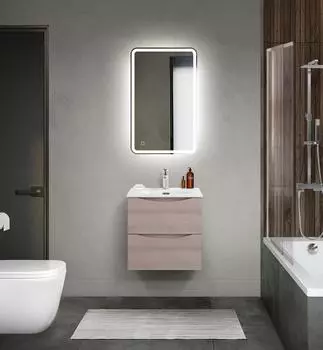 Мебель для ванной комнаты BelBagno MARINO-CER-MINI 50 см, подвесная, Rovere Grigio