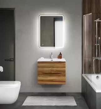 Мебель для ванной комнаты BelBagno MARINO-CER-MINI 60 см, подвесная, Rovere Rustico