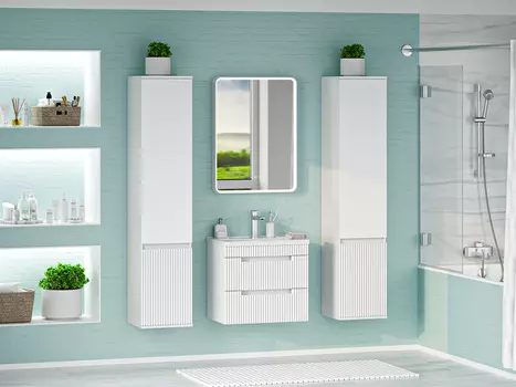 Мебель для ванной комнаты Brevita Ariana 60 см подвесная, белая