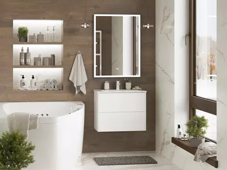 Мебель для ванной комнаты Brevita Toy 60 см подвесная, белая