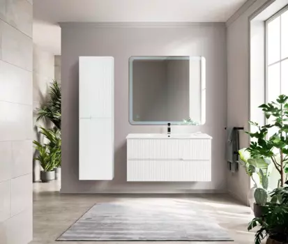 Мебель для ванной комнаты Cezares Duet 100 Bianco Opaco