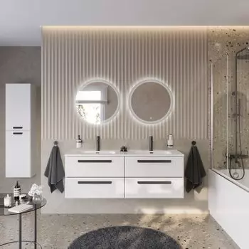 Мебель для ванной комнаты Cezares Eco 120 см Bianco Lucido