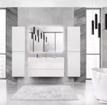 Мебель для ванной комнаты Cezares Molveno 120 Bianco Ghiaccio