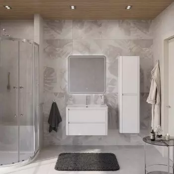 Мебель для ванной комнаты Cezares Relax 80 см подвесная, bianco lucido