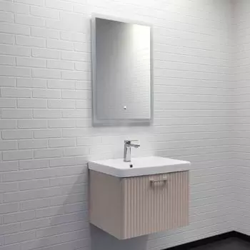 Мебель для ванной комнаты Comforty Ангара 60 см, дуб латте, подвесная