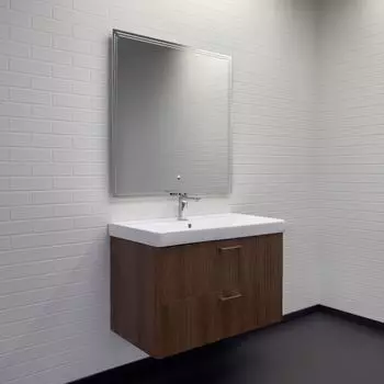 Мебель для ванной комнаты Comforty Ангара 90 см, дуб латте, подвесная