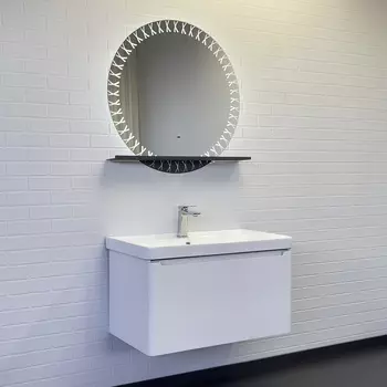 Мебель для ванной комнаты Comforty Арзамас 80 см белая матовая, подвесная, с одним ящиком