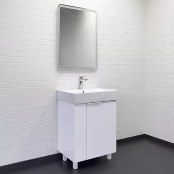 Мебель для ванной комнаты Comforty Асти 60 см белая, напольная