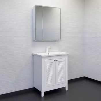 Мебель для ванной комнаты Comforty Классик 70 см, белая, напольная